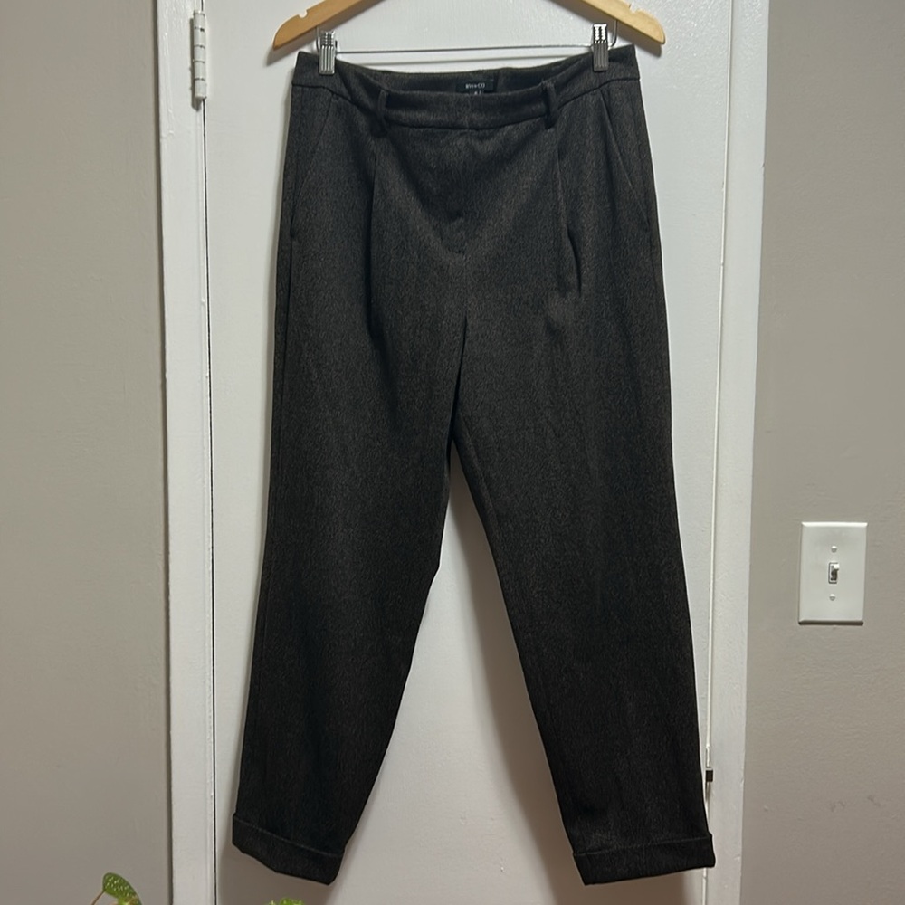 RW&CO pleated herringbone trousers
